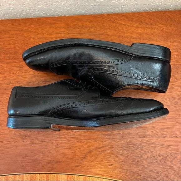 Allen Edmonds Baltic Vintage Short Wing Black V-Cleat Derby Size 11 - Picture 9 of 15